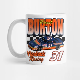 Ward Burton Hardee's Retro Nascar Design Mug